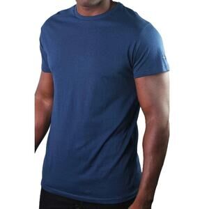 Members Only Mens Basic Crew Neck Tee XXL Navy Blue Short Sleeve 100% Cotton NWT